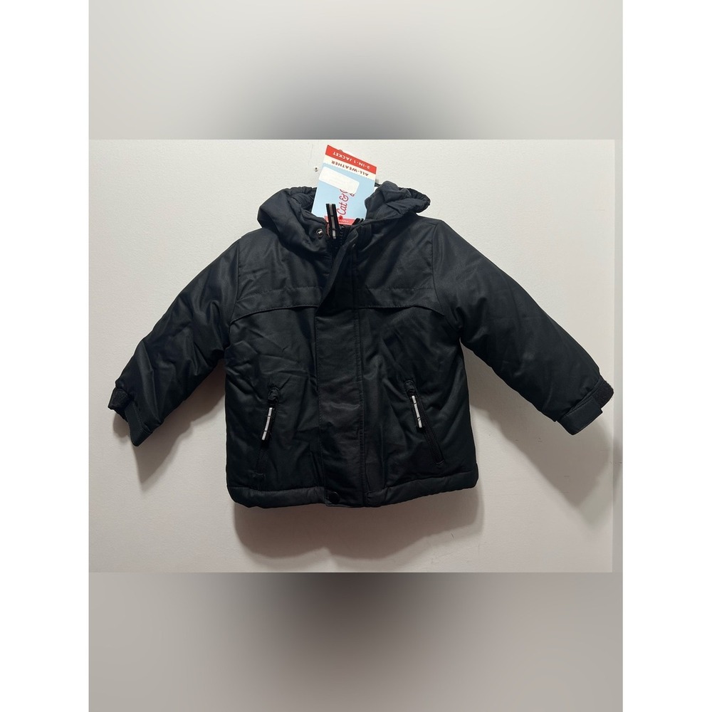 18 Month Cat & Jack Black Hooded 3 In 1 Winter Jacket for Kids